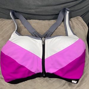VS zip-up dual sports bra/extra support